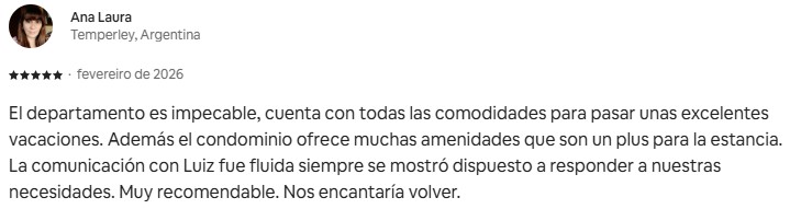 Avaliação 5 estrelas de Ana Laura, Temperley, Argentina, fevereiro de 2026