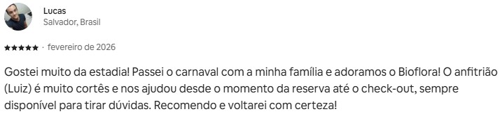 Avaliação 5 estrelas de Lucas